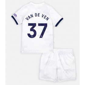 Tottenham Hotspur Micky van de Ven #37 Hemmakläder Barn 2023-24 Kortärmad (+ Korta byxor)